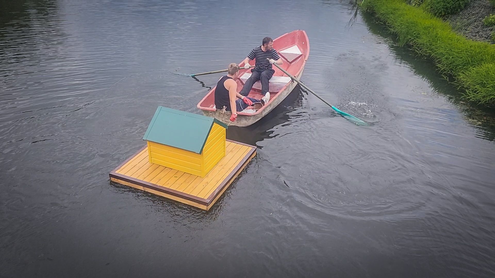 бронницы, плавучие домики для птиц, утиные домики в бронницах,