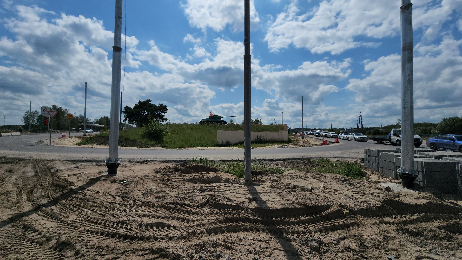 трасса серпухов-протвино, деревня калиново, строительство дороги, расширение трассы, шумозащитные экраны,