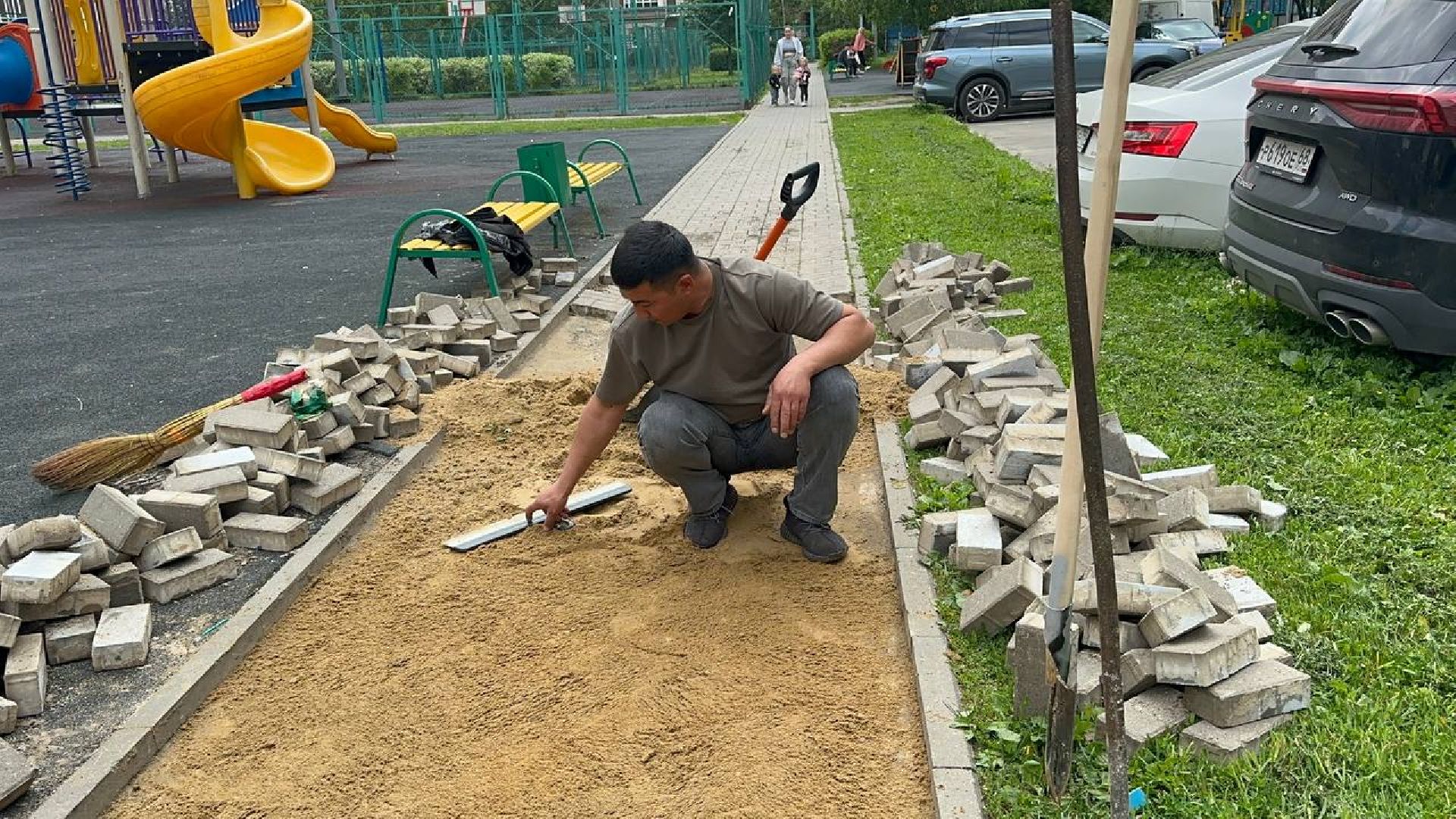 благоустойство, домодедово,