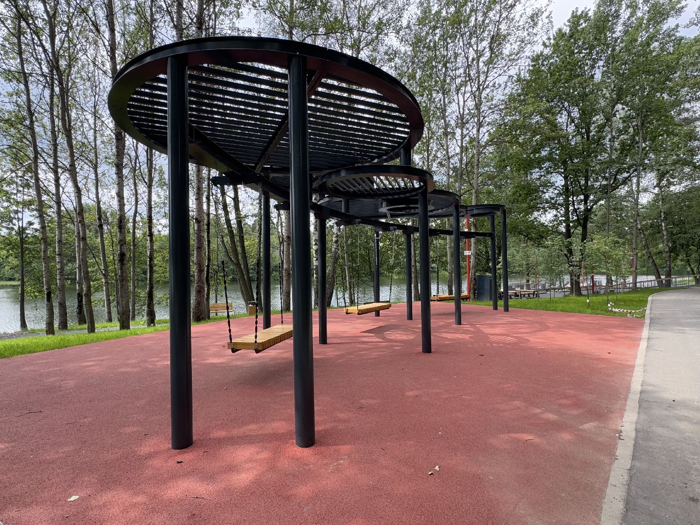 балашиха, кучинский лесопарк, благоустройство, первый этап,