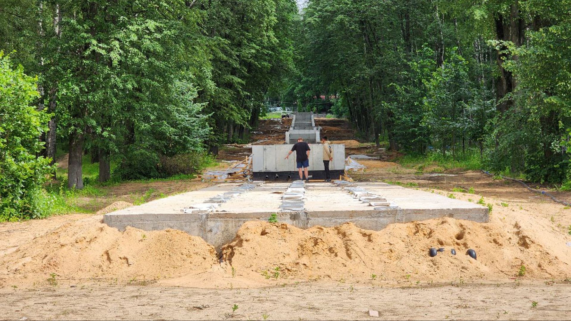 Дмитров, Парк Березовая роща, Фонтанный комплекс, Минблаго,