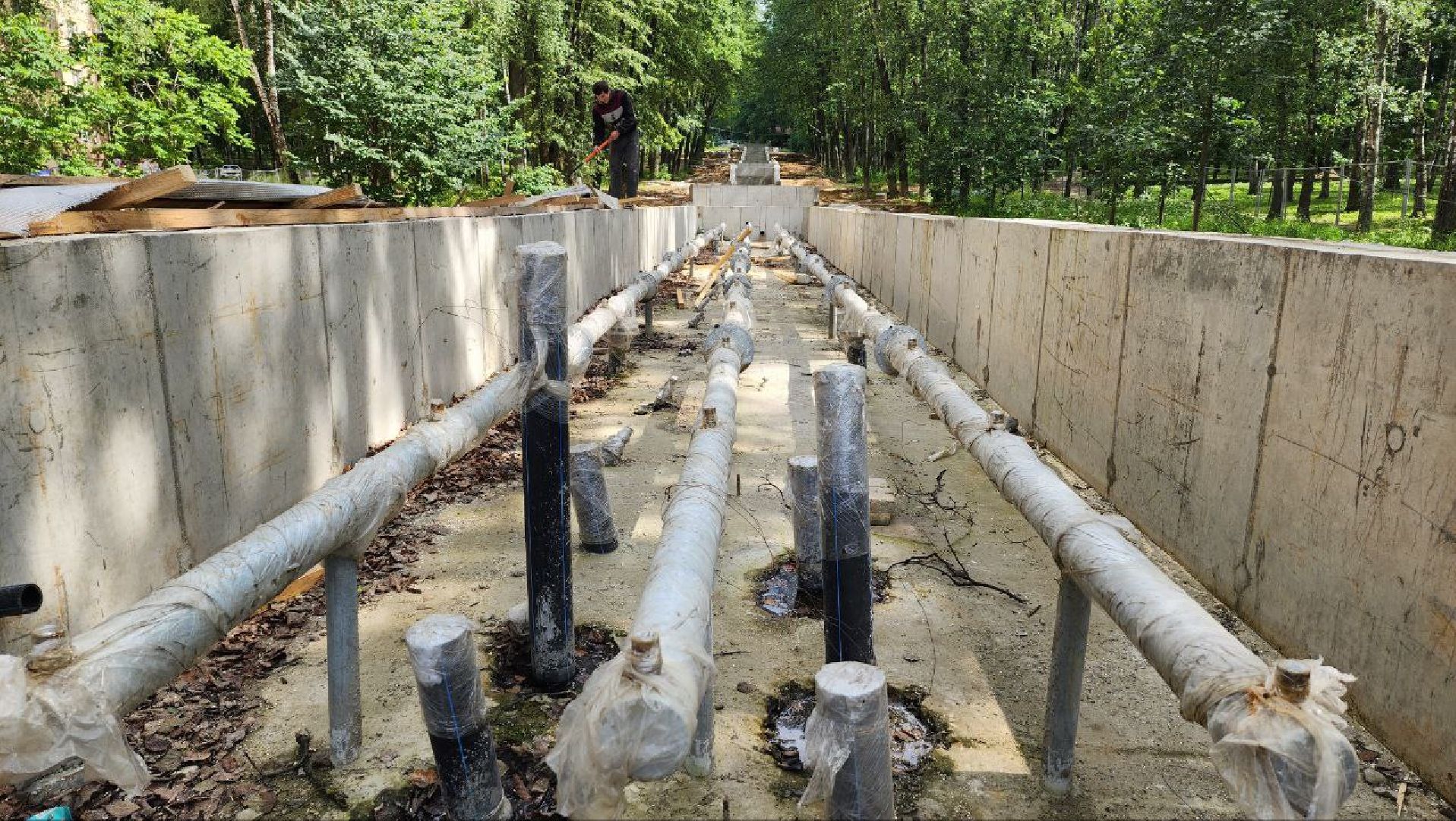 Дмитров, Парк Березовая роща, Фонтанный комплекс, Минблаго,