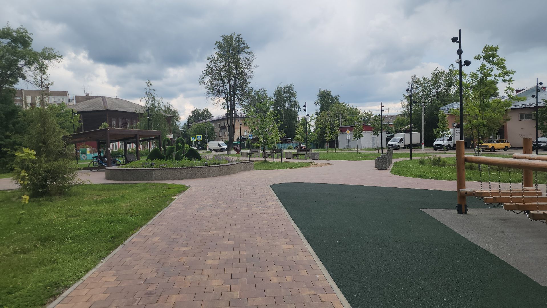 павловский посад, сквер, благоустройство ,