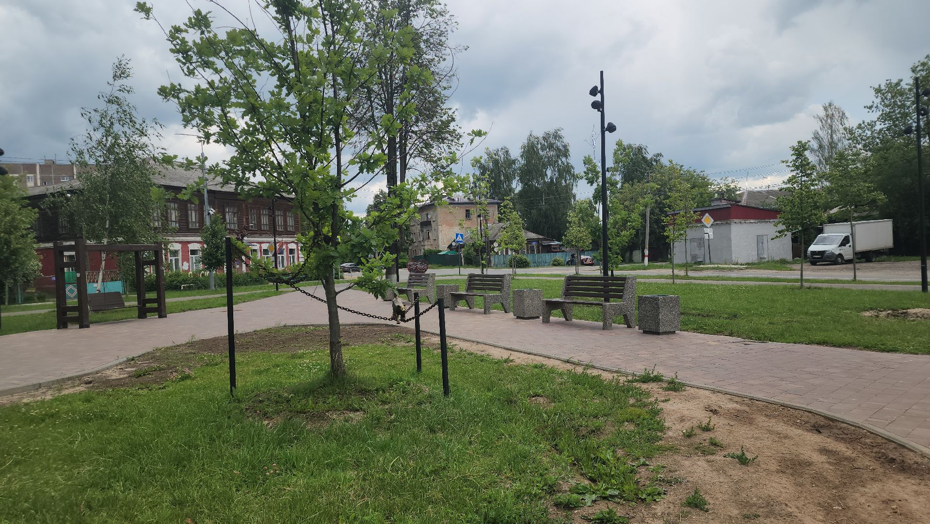 павловский посад, сквер, благоустройство ,