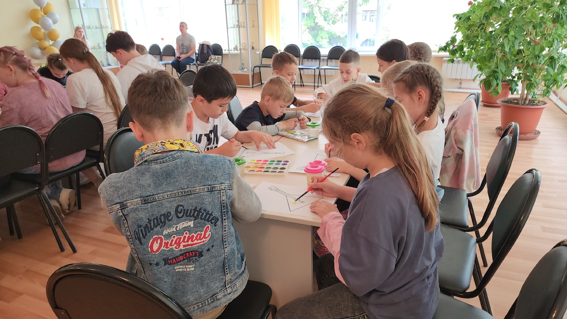 кашира, дети, лагерь, библиотека, балалайка, народные инструменты,