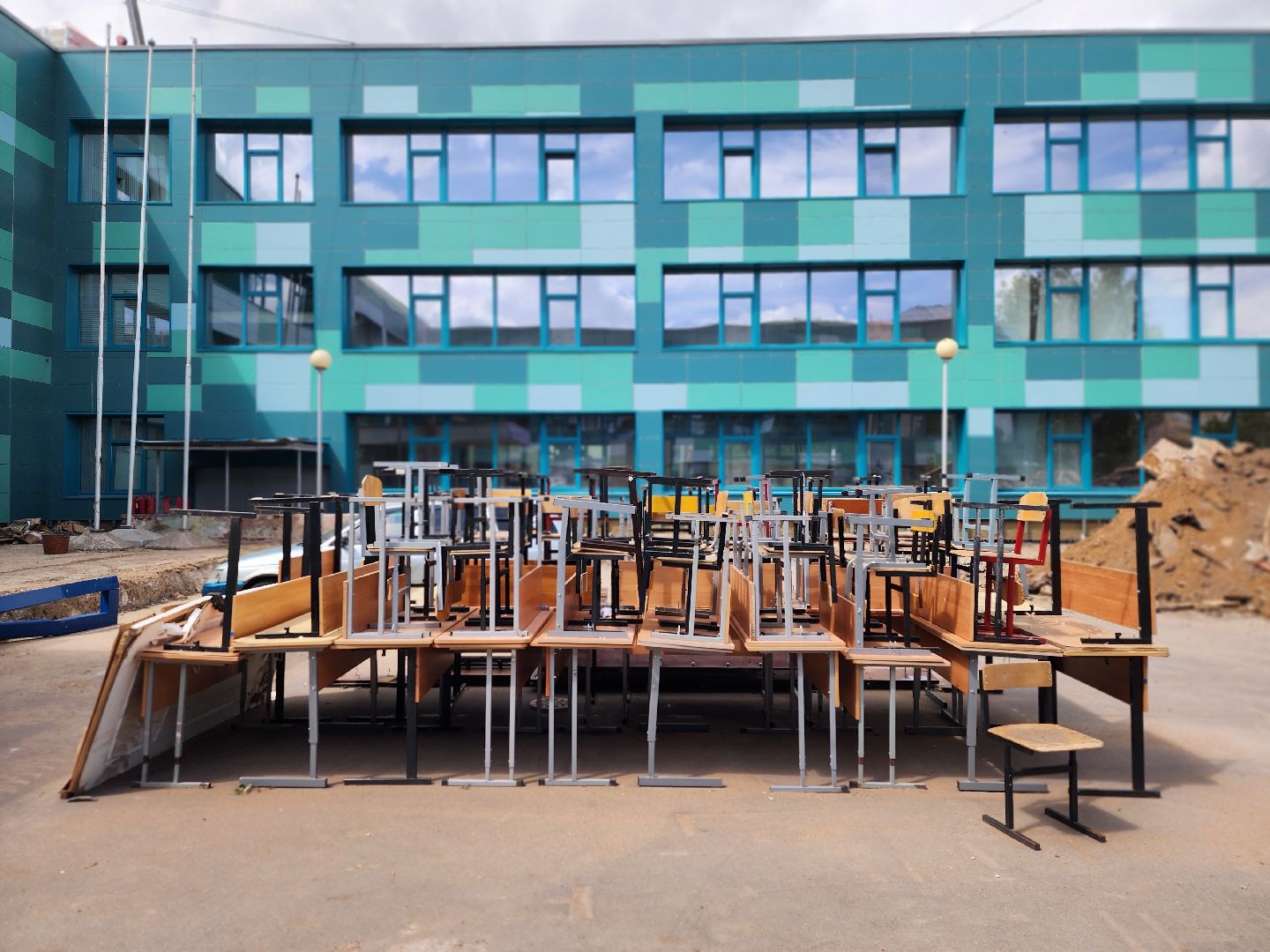 королёв, капитальный ремонт школы, школа 1,