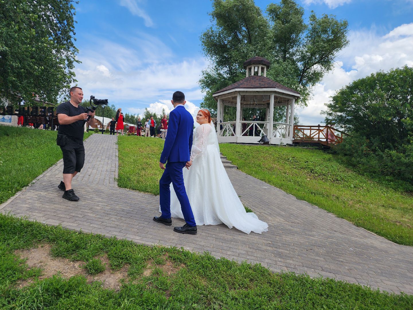 фрязино, гребнево, свадьба в парке, бракосочетание, молодожены,