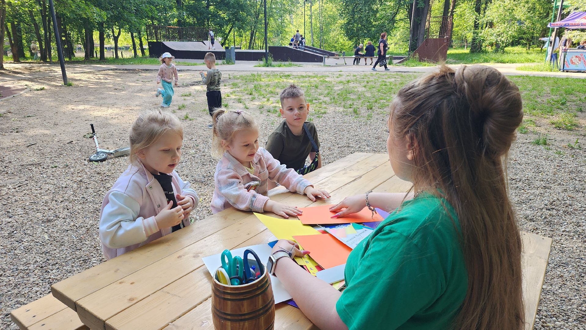 парки подмосковья, лето в парке, дети, лосино-петровский,