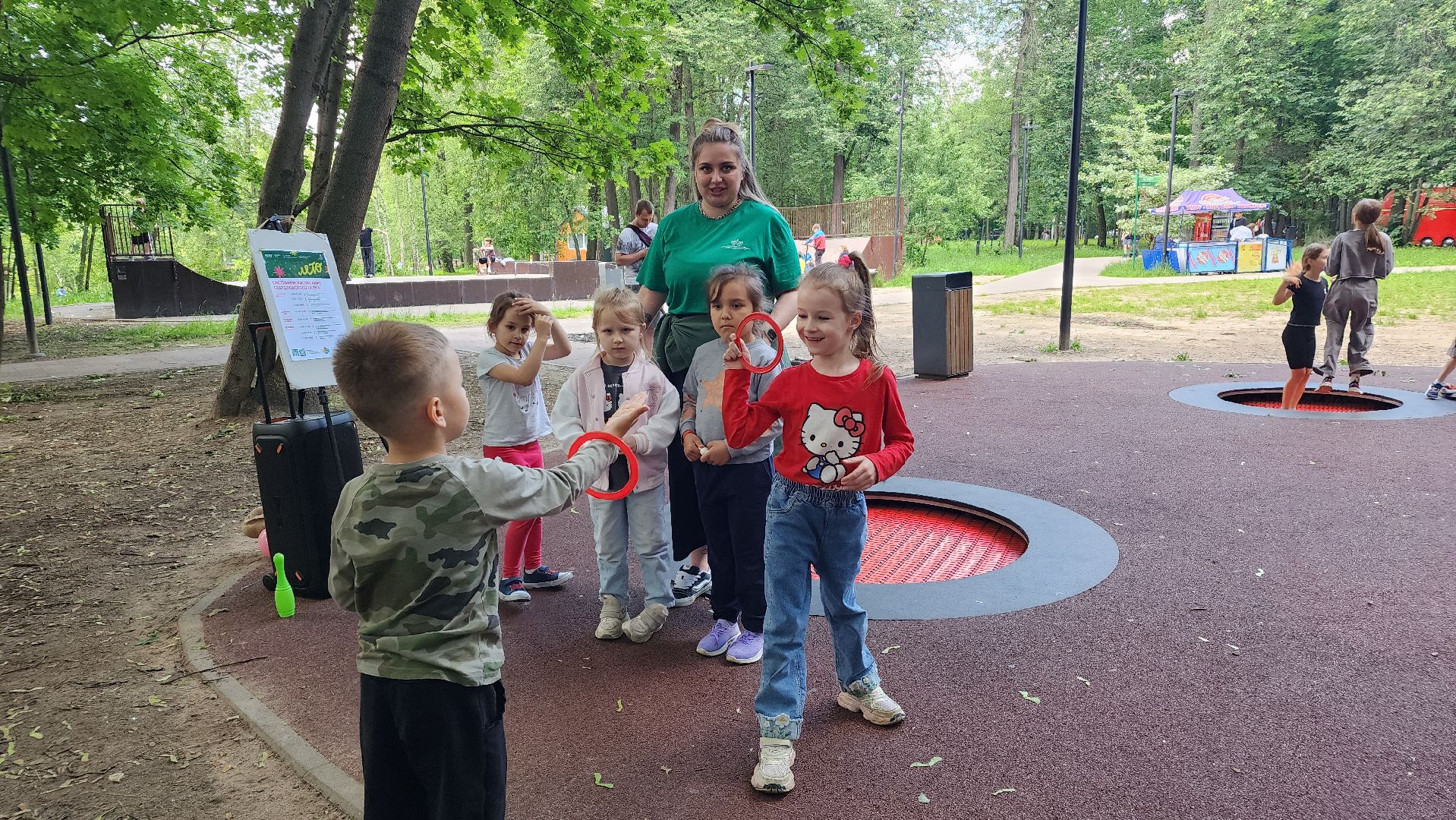 парки подмосковья, лето в парке, дети, лосино-петровский,