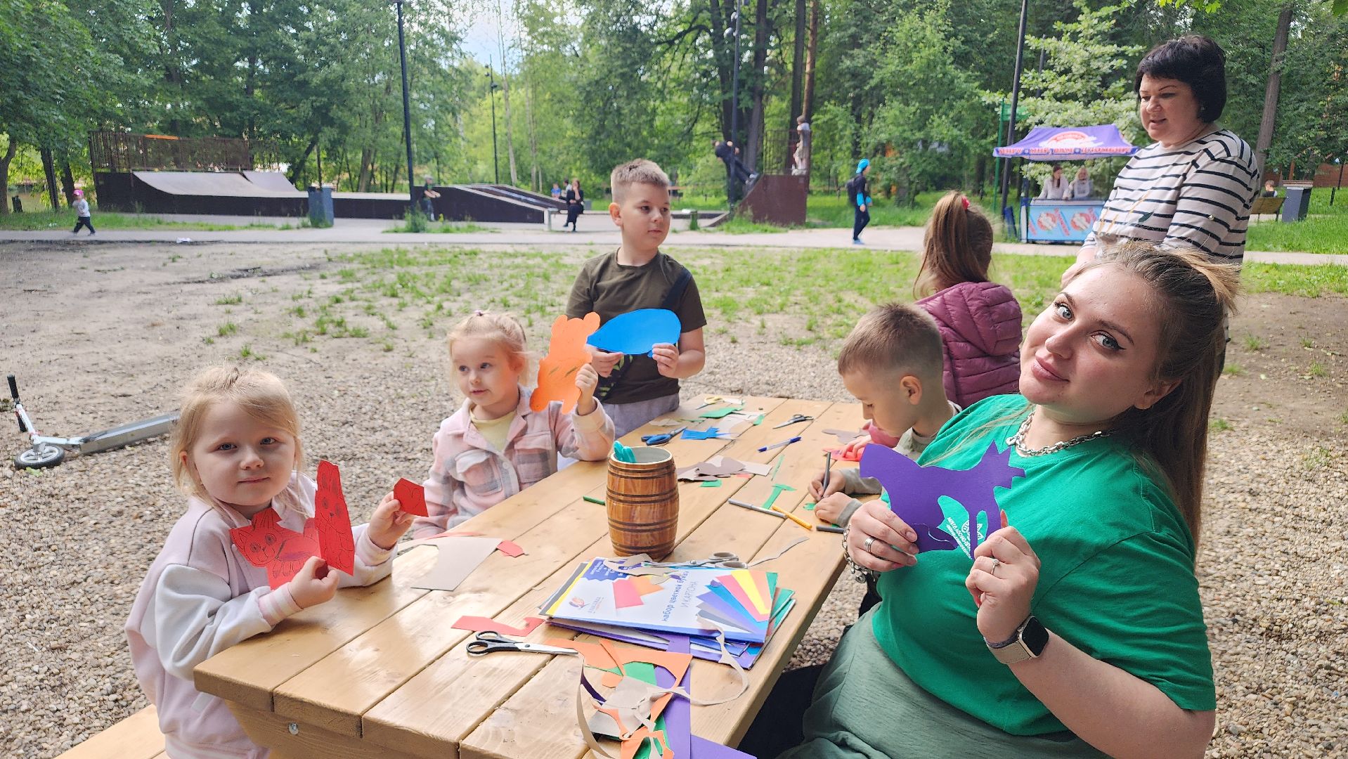 парки подмосковья, лето в парке, дети, лосино-петровский,