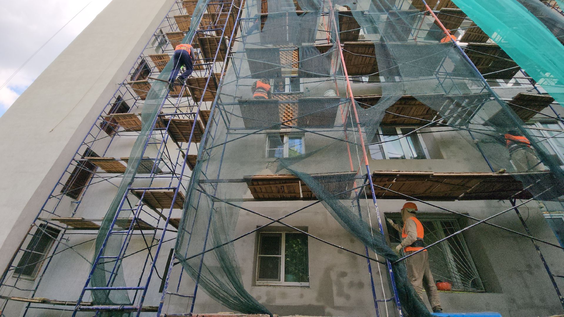 серпухов, поселок оболенск, проспект биологов, выездная администрация, укрепление фасада,