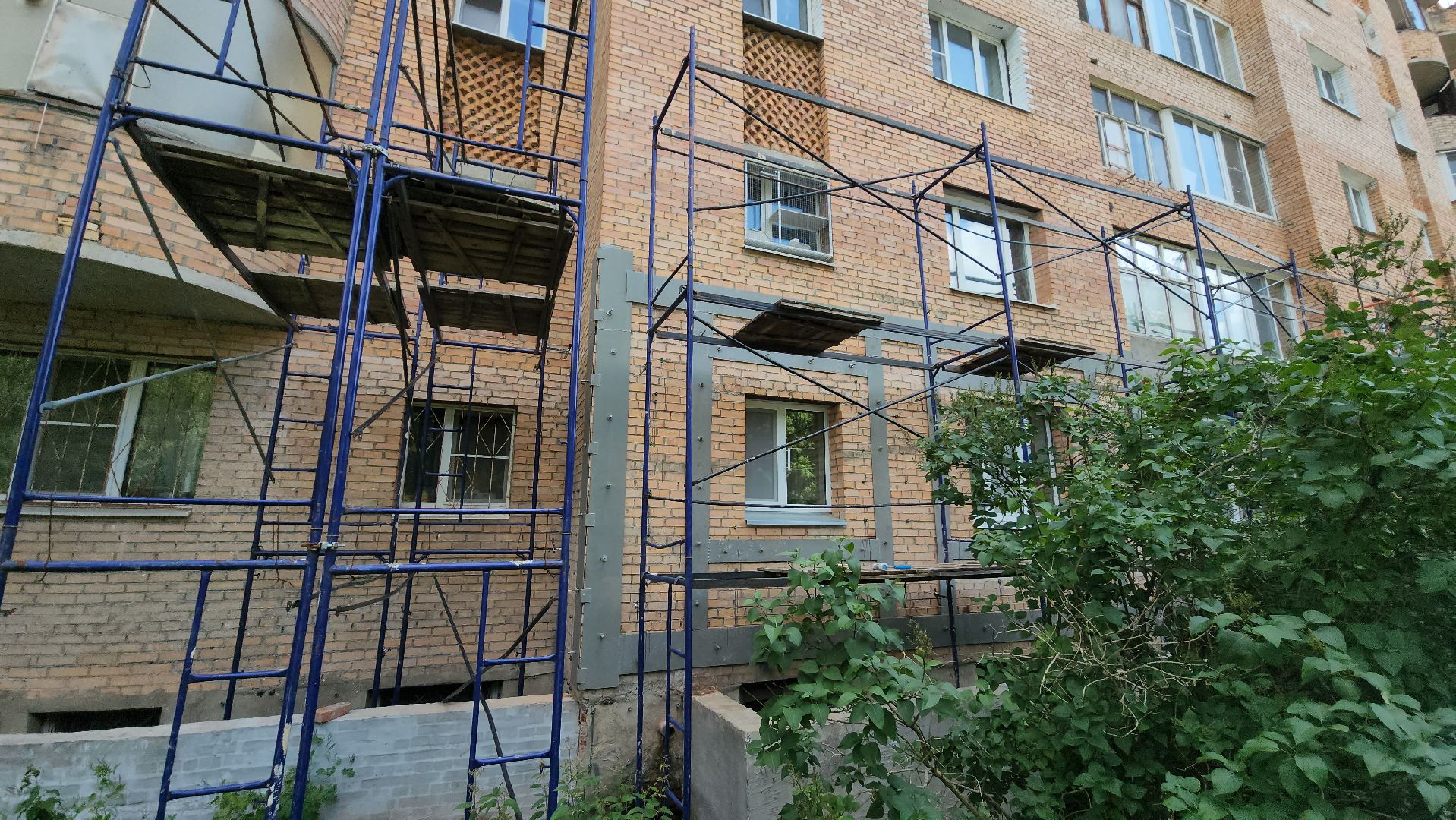 серпухов, поселок оболенск, проспект биологов, выездная администрация, укрепление фасада,