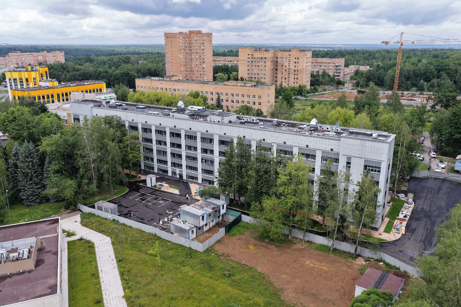 видео с коптера, хирургический корпус, медицина в одинцове,