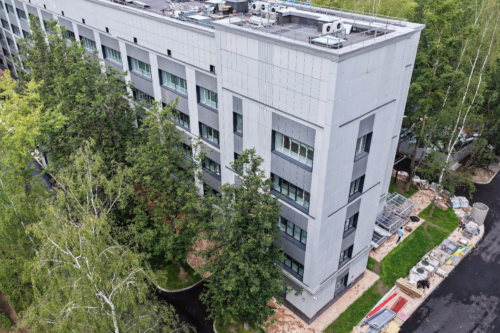 видео с коптера, хирургический корпус, медицина в одинцове,