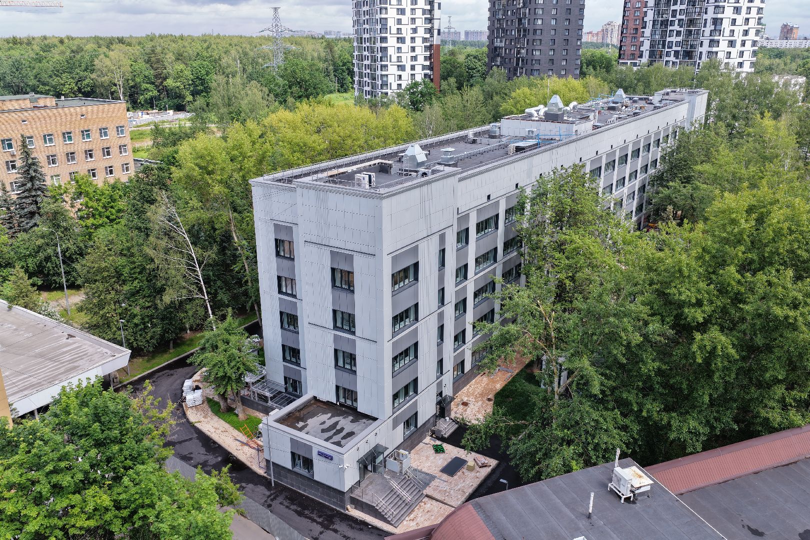 видео с коптера, хирургический корпус, медицина в одинцове,