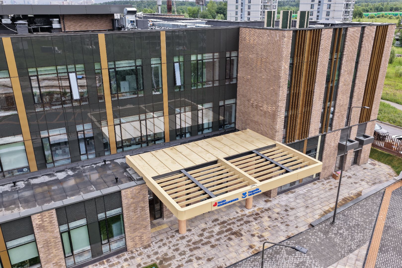 видео с коптера, кдц в одинцове, медицина в одинцове, кдц ромашково,