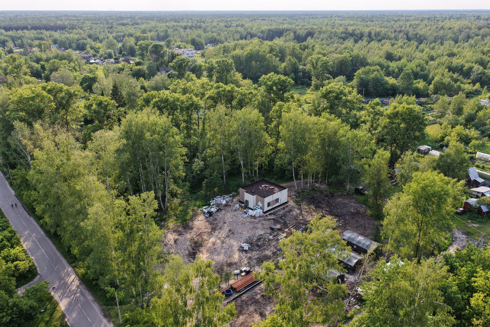 видео с коптера, Фельдшерский здравпункт в шатуре,
