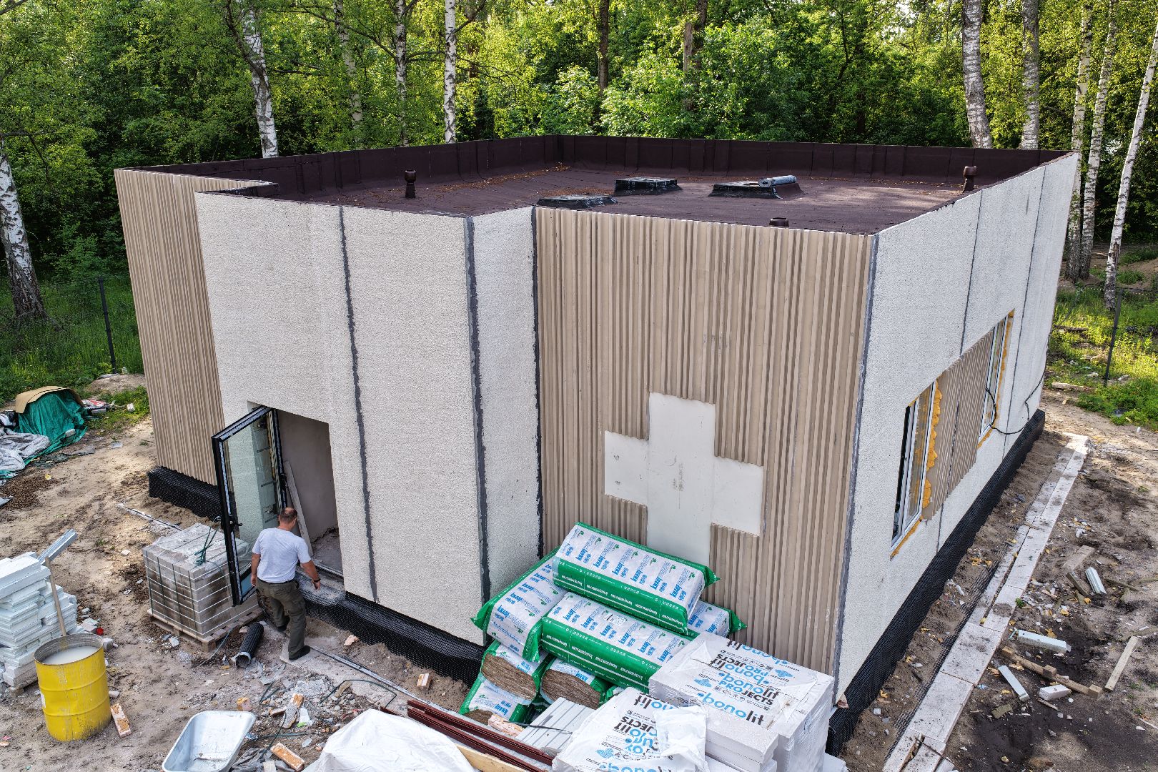 видео с коптера, Фельдшерский здравпункт в шатуре,