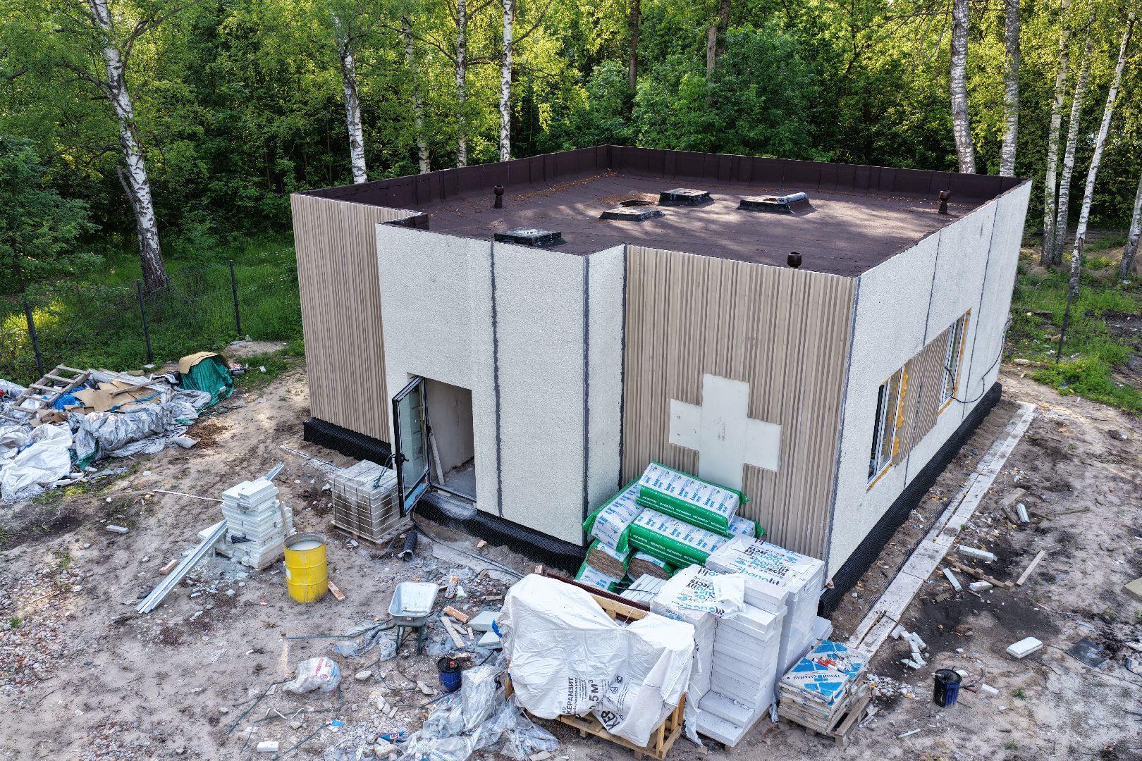 видео с коптера, Фельдшерский здравпункт в шатуре,