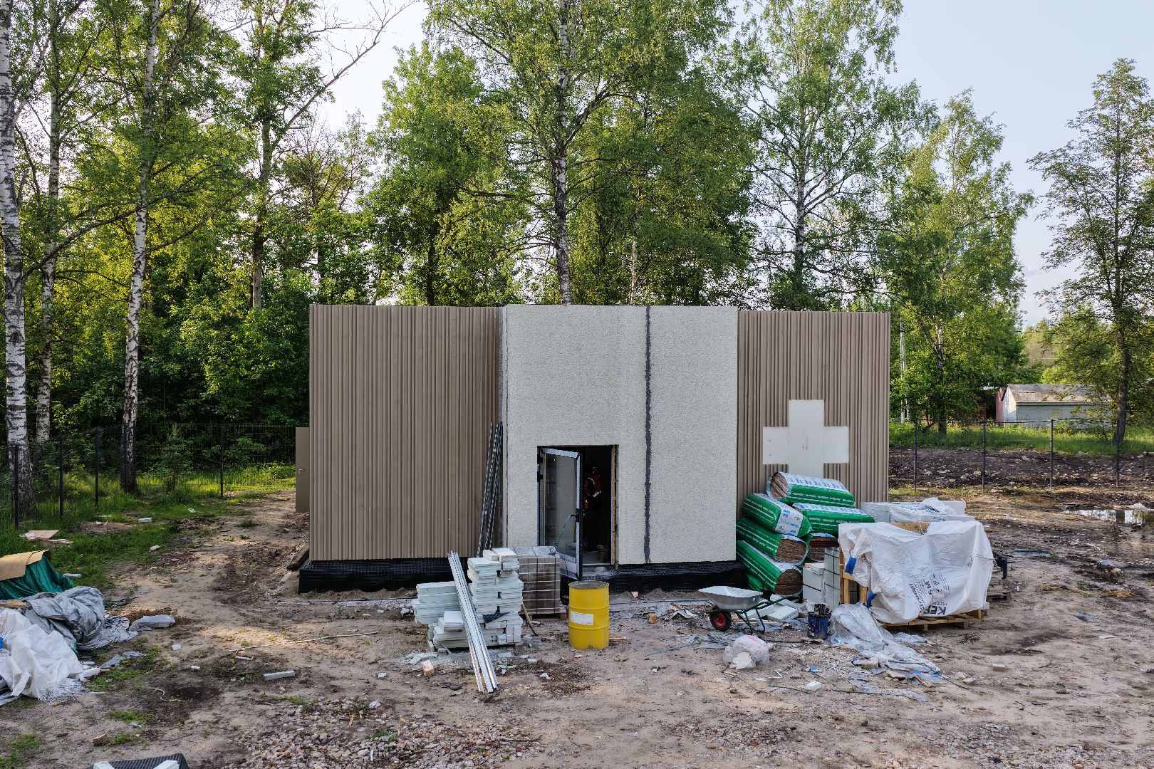 видео с коптера, Фельдшерский здравпункт в шатуре,