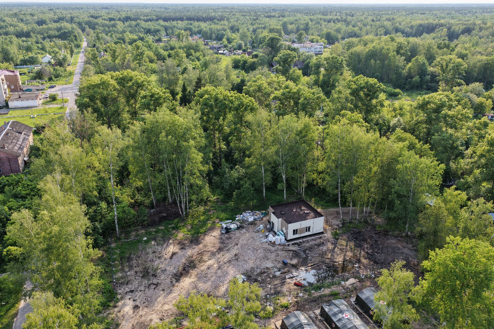 видео с коптера, Фельдшерский здравпункт в шатуре,