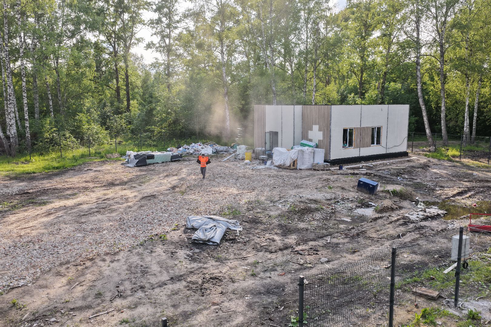 видео с коптера, Фельдшерский здравпункт в шатуре,