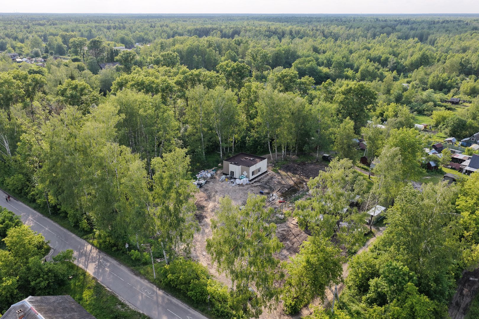 видео с коптера, Фельдшерский здравпункт в шатуре,