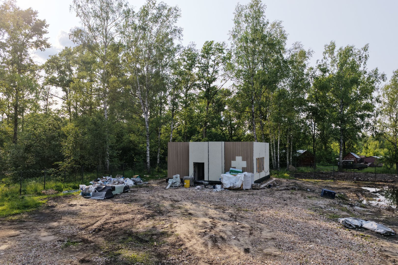 видео с коптера, Фельдшерский здравпункт в шатуре,