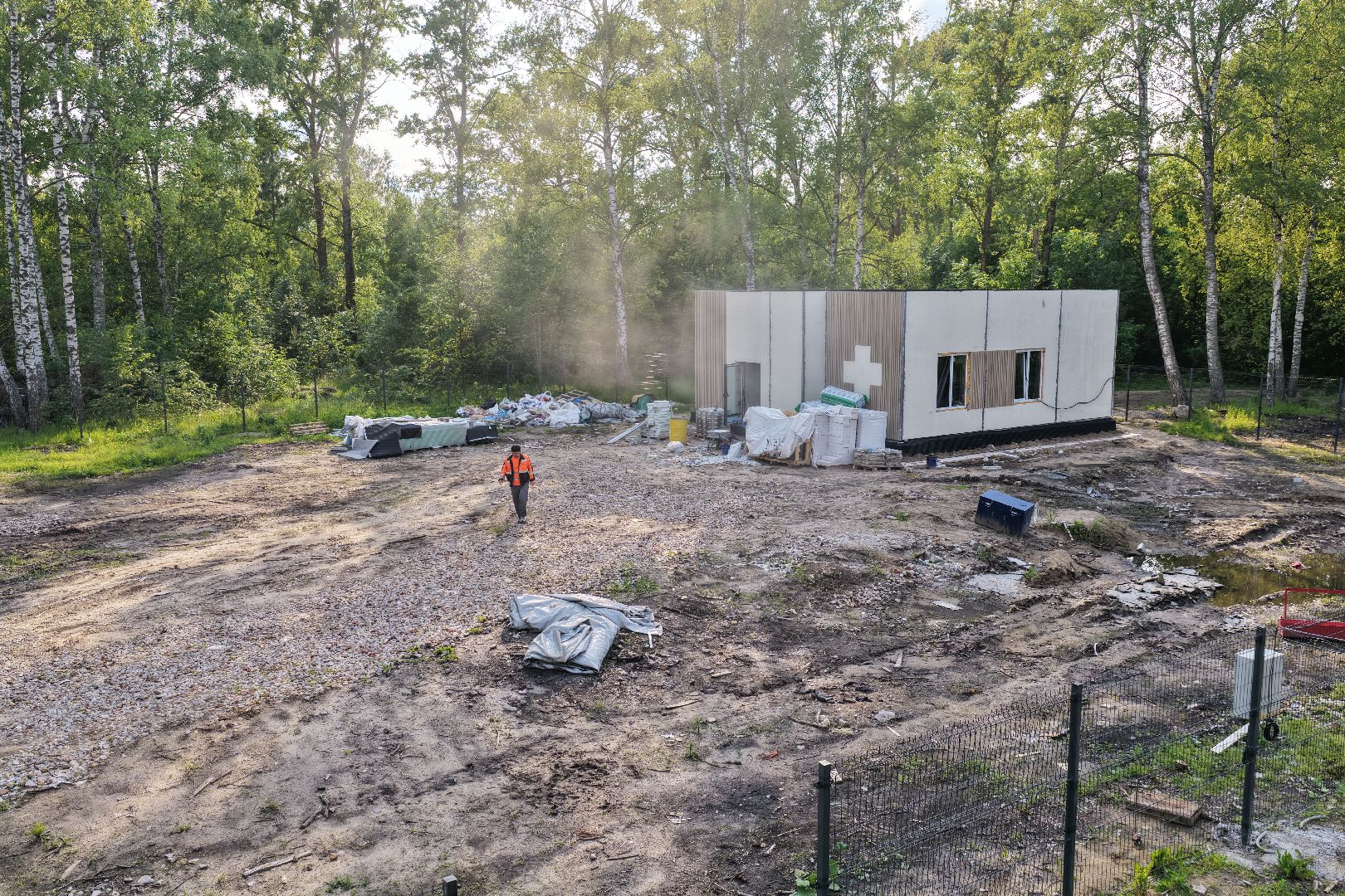 видео с коптера, Фельдшерский здравпункт в шатуре,