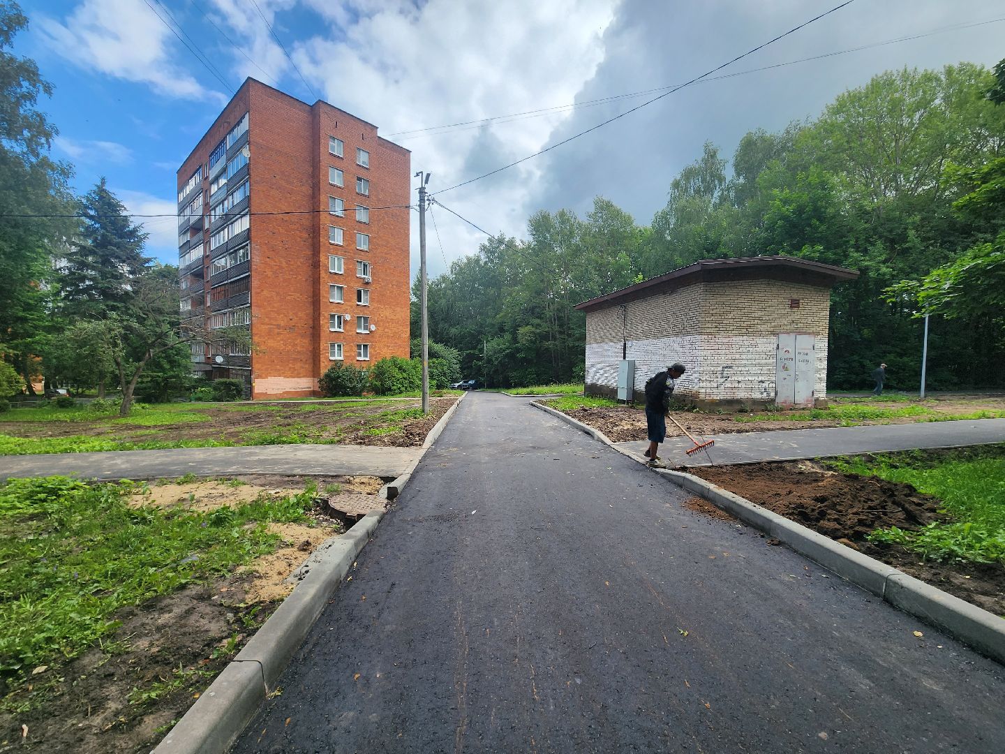 пущино, серпухов, благоустройсво,комплексное благоустройство двора,