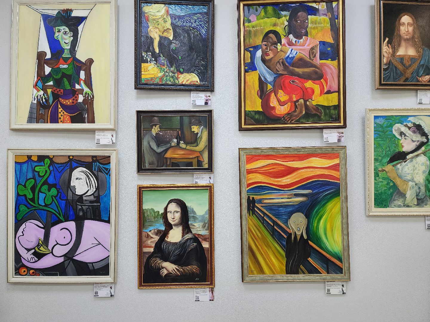 раменское, культура, художественная выставка в туристско-информационном центре , вольные копии по мотивам самых дорогих картин мира,