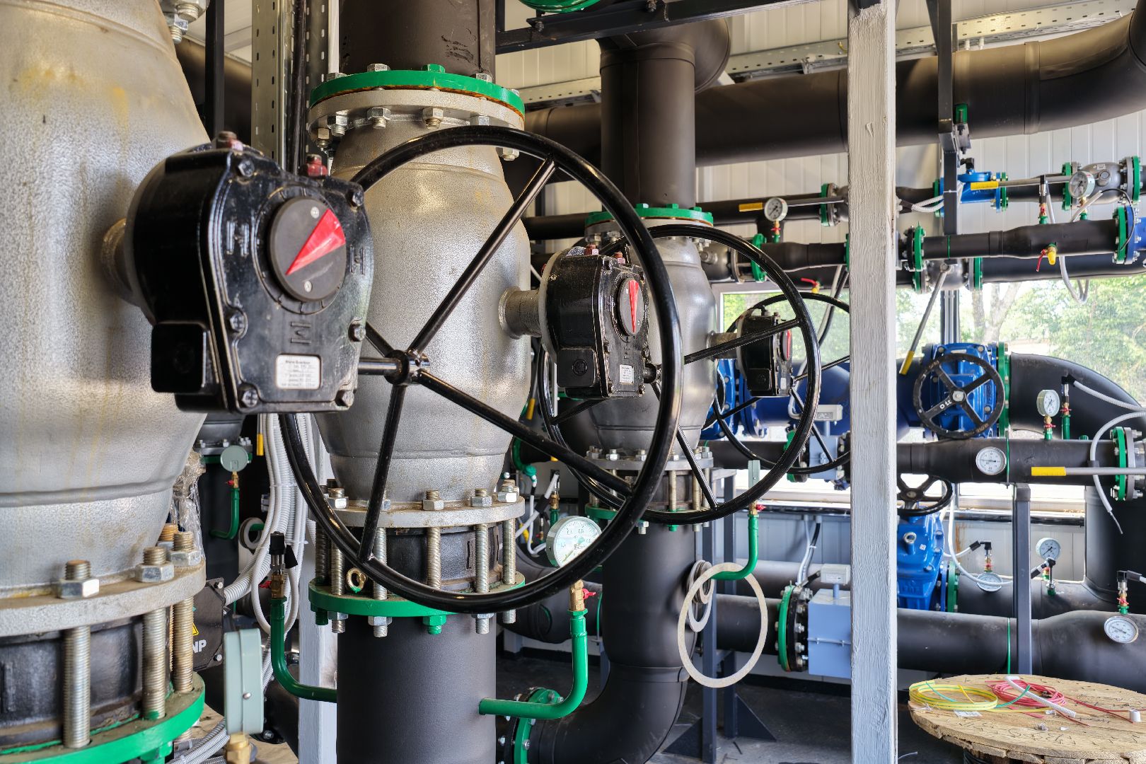 видео с коптера, котельная в шатуре,