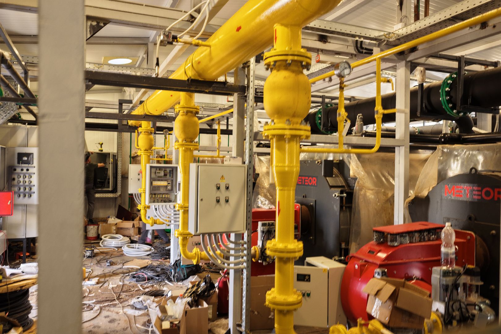 видео с коптера, котельная в шатуре,