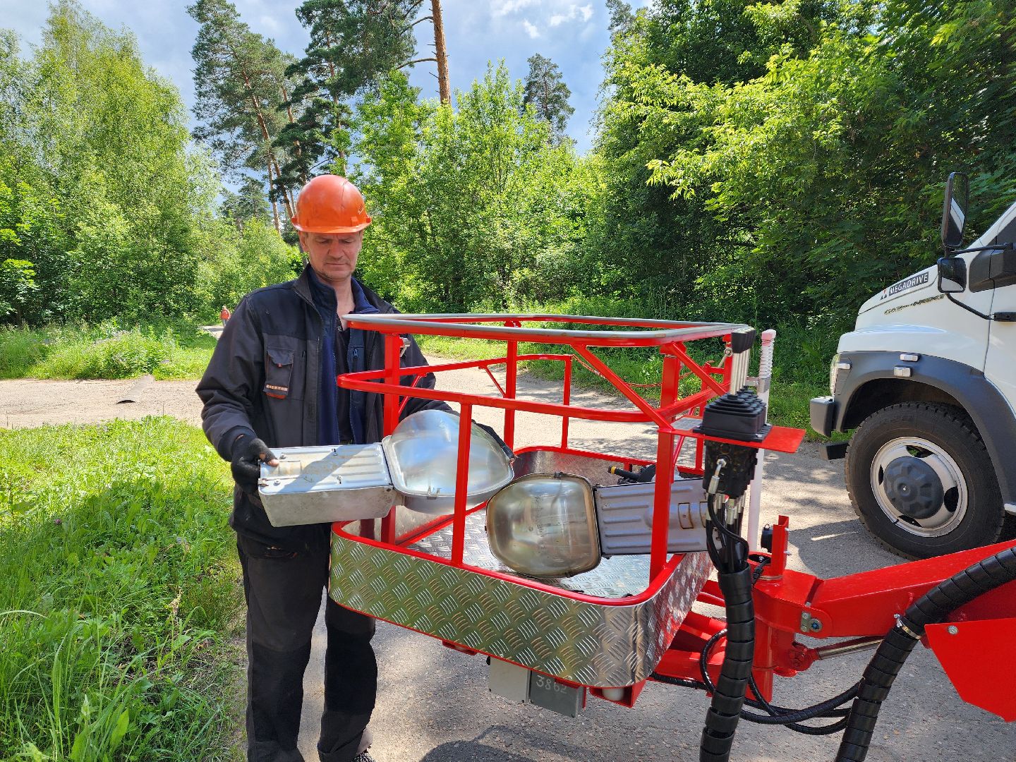 красноармейск, городской округ пушкинский, уличное освещение, светодиодные фонари,