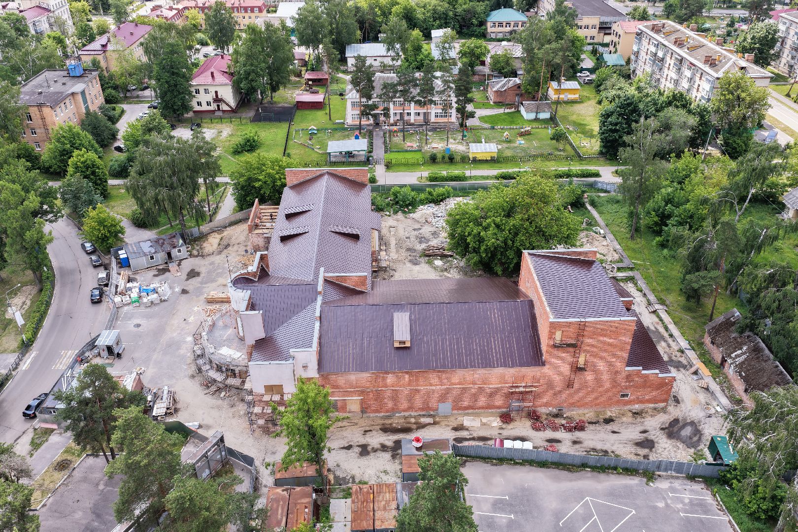 видео с коптера, дом культуры им Нариманова, дом культуры в шатуре,