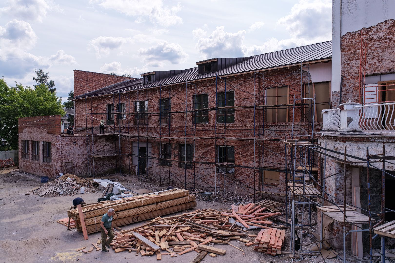 видео с коптера, дом культуры им Нариманова, дом культуры в шатуре,