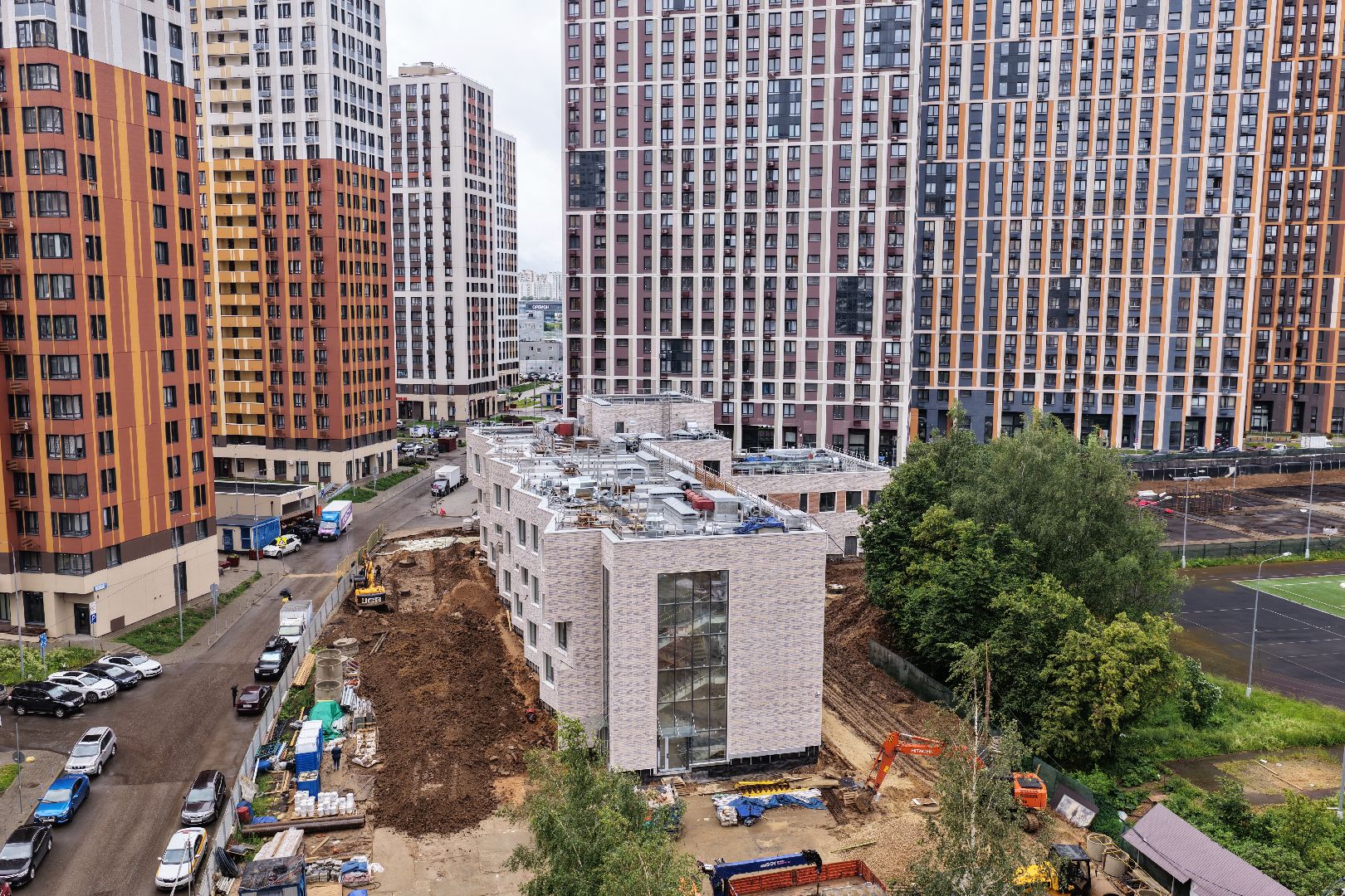 видео с коптера, детский сад в одинцове, детский сад в жк инновация,