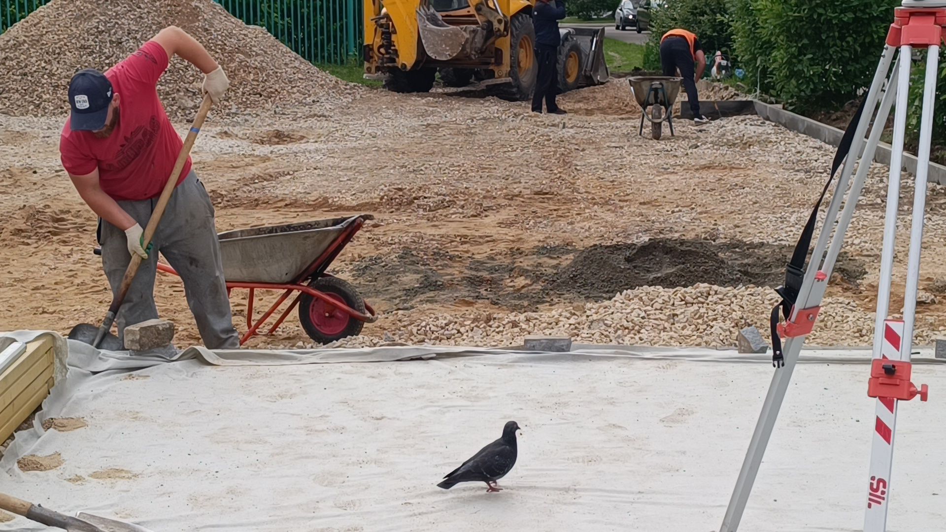 детска игровая площадка, лобня, двор,