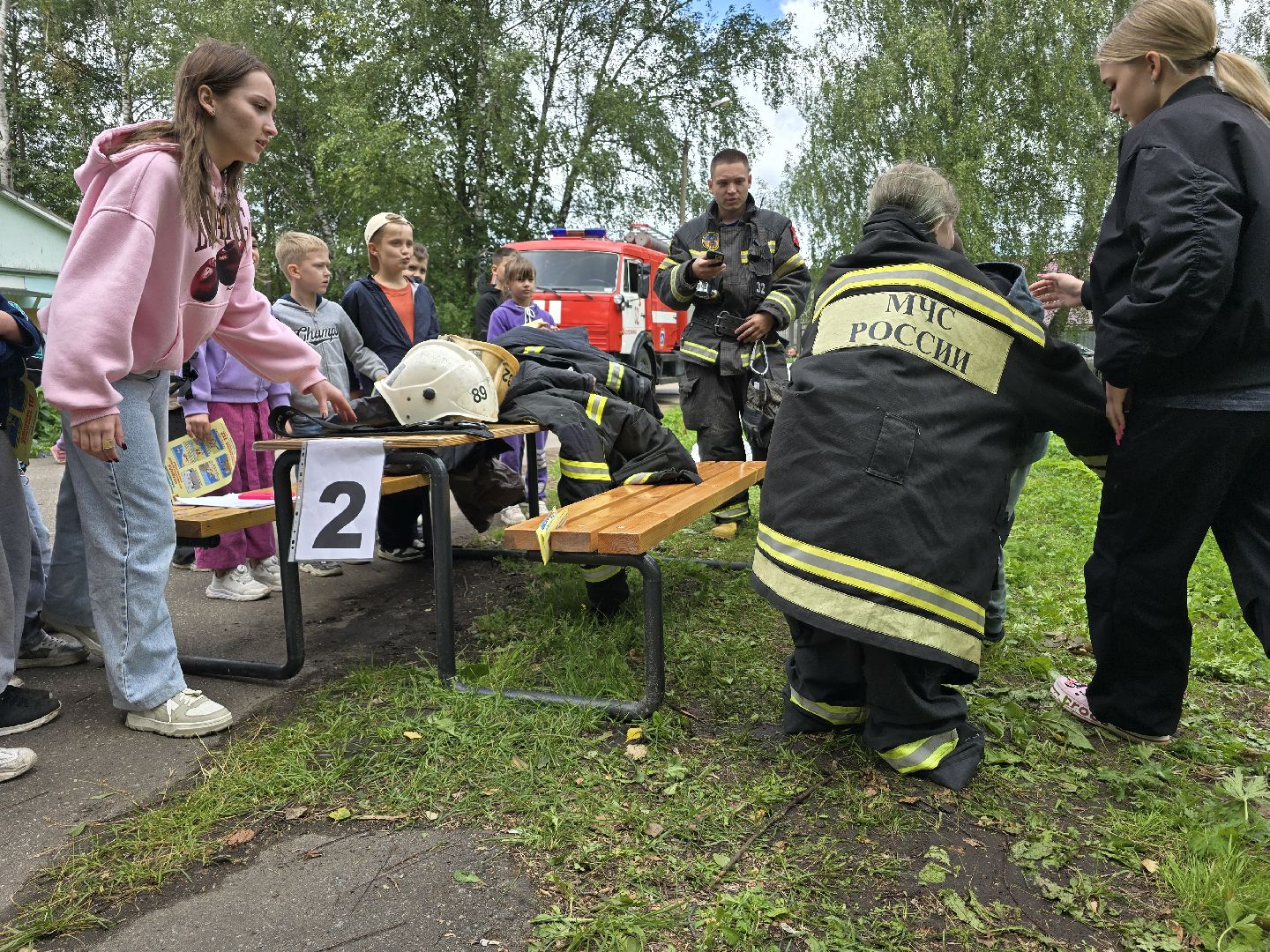 Коломна, мчс, День пожарной безопасности , детский лагерь,