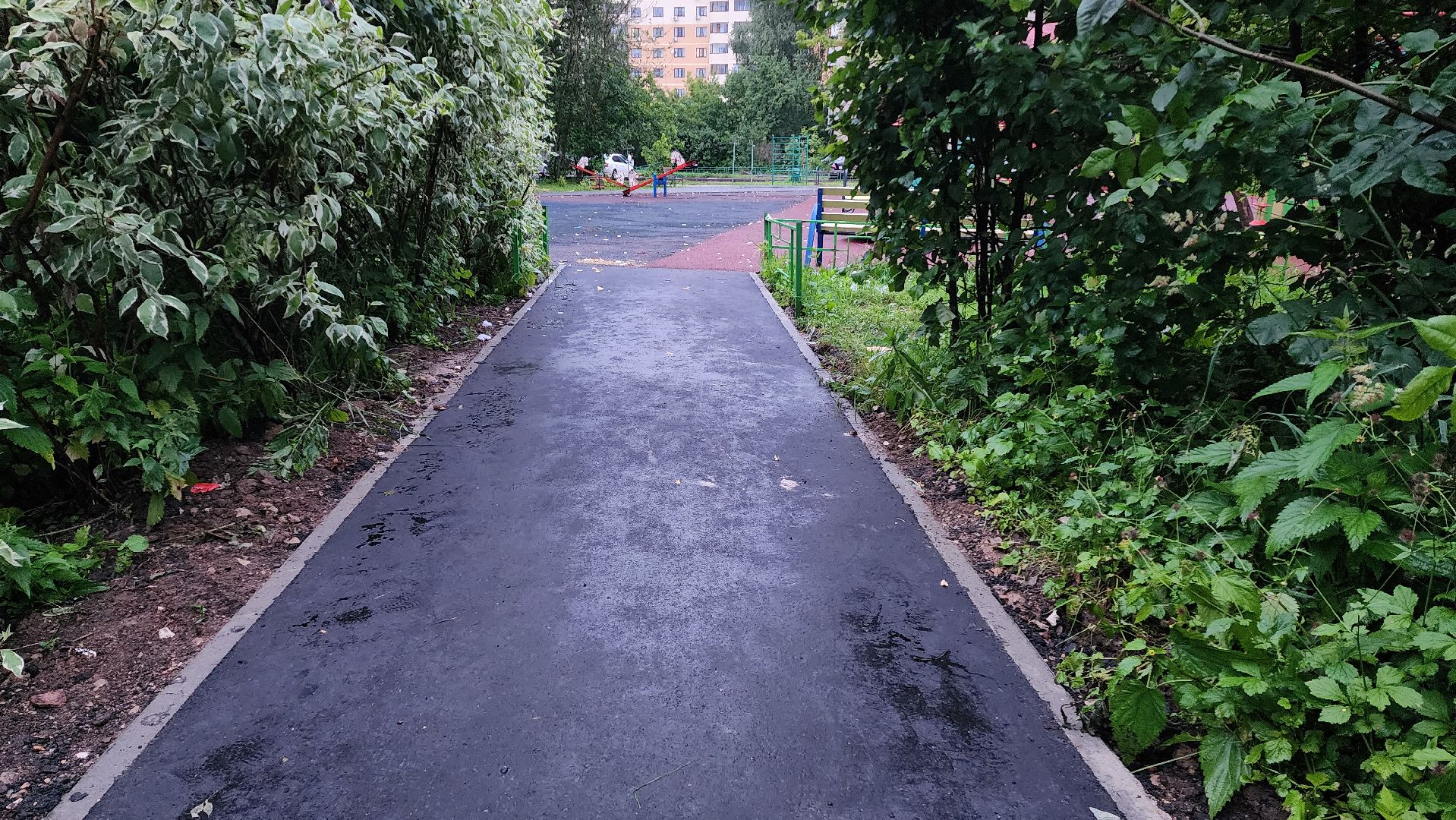 укладка асфальта, благоустройство дворов, Лобня ,