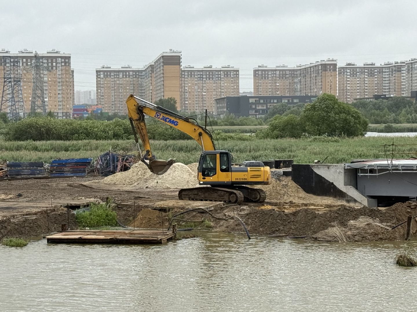 люберцы, строительство, парк Дружба, мост,