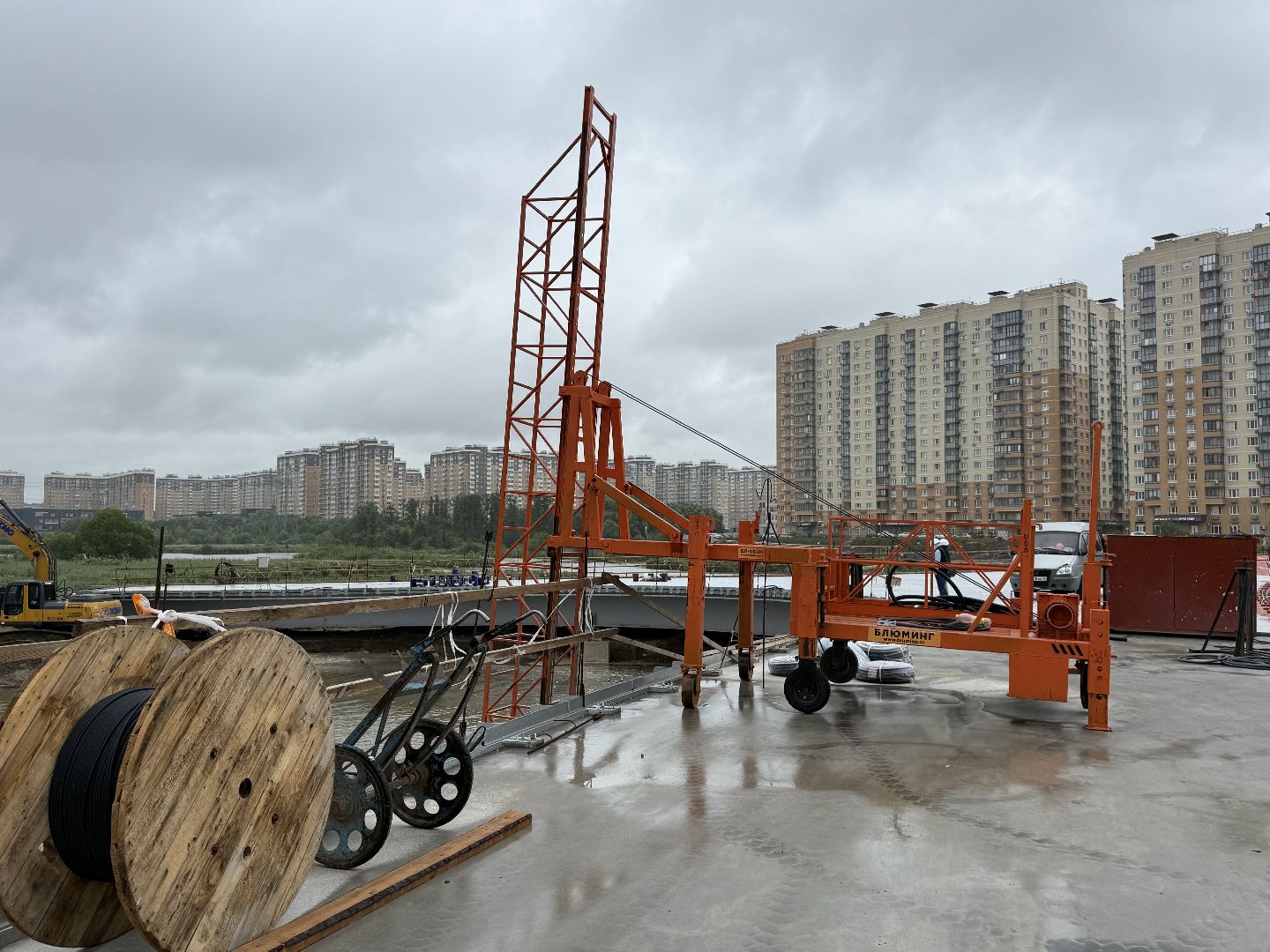 люберцы, строительство, парк Дружба, мост,