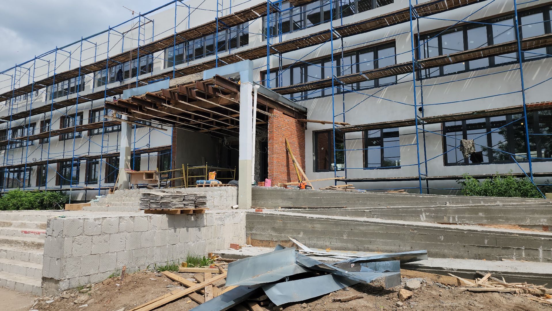 серпухов, подмосковье, капремонт школы,