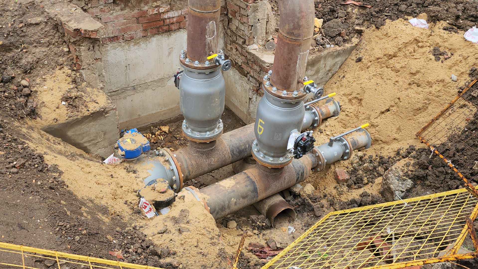 замена трубопровода, щёлково, Новые трубы,