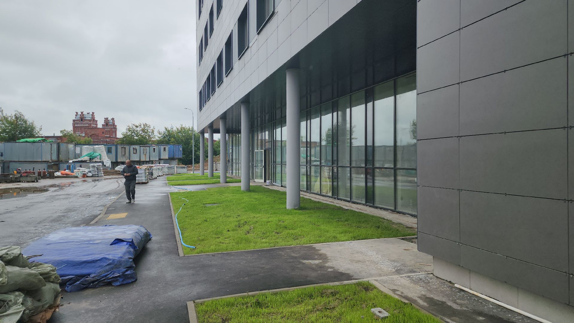 люберцы, новая поликлиника, поселок Октябрьский , строители,