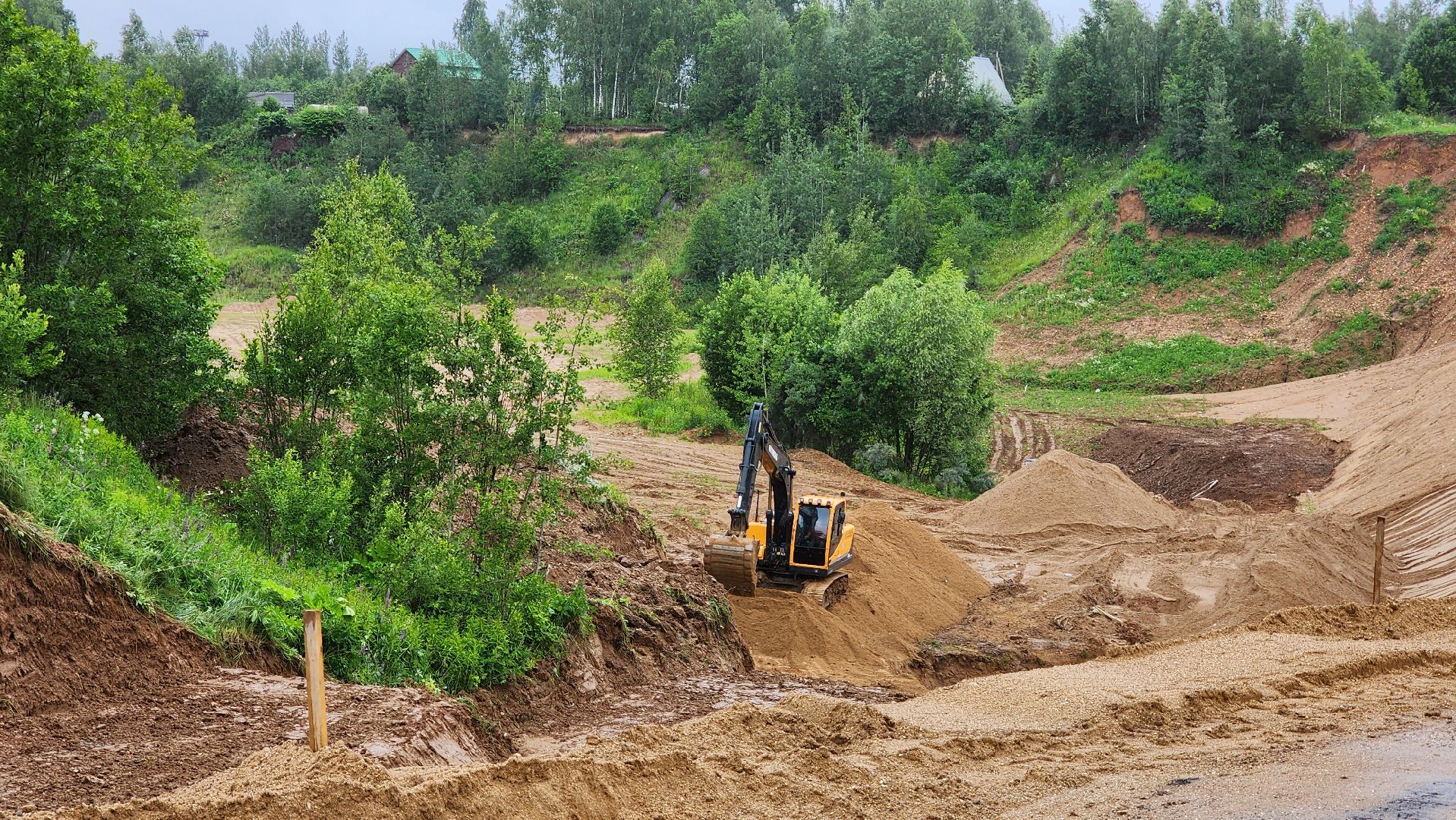 Руза, Тучково, строительство объездной дороги, дороги подмосковья,