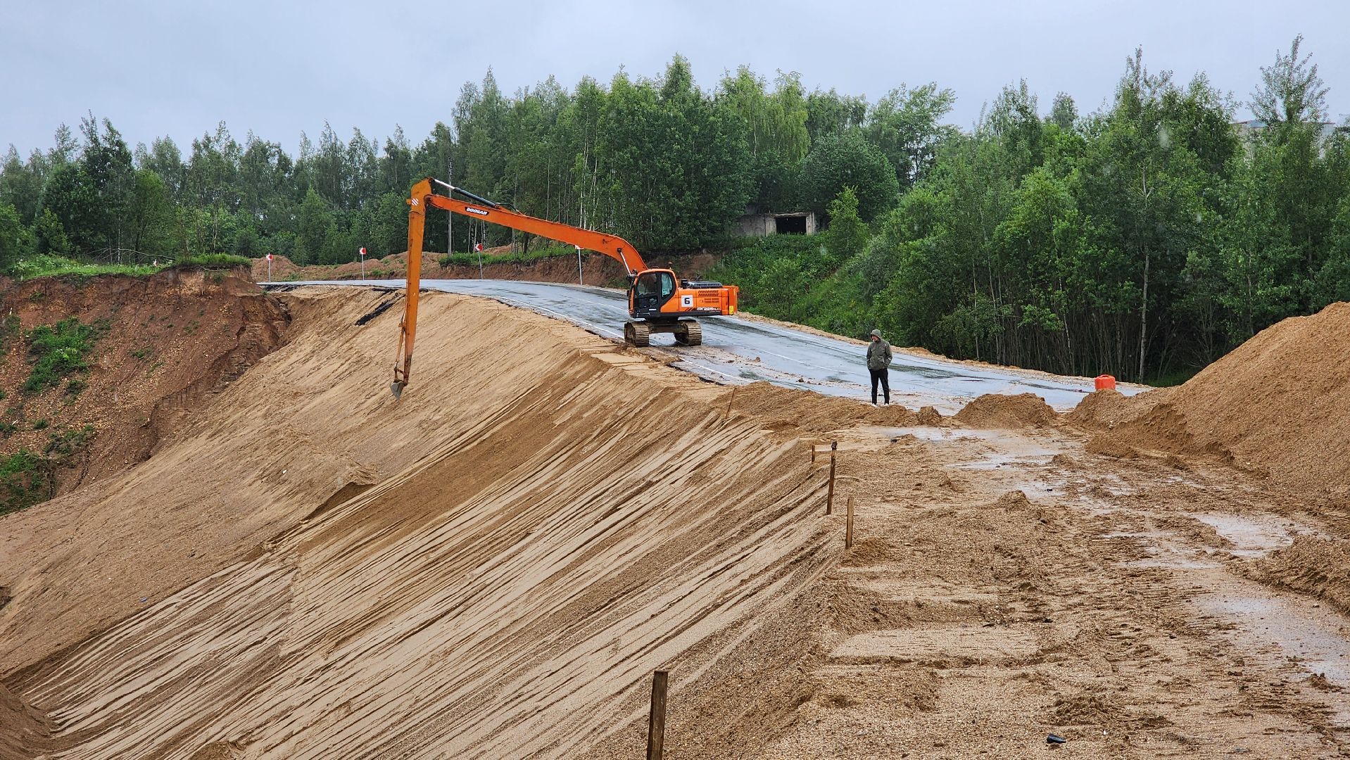 Руза, Тучково, строительство объездной дороги, дороги подмосковья,
