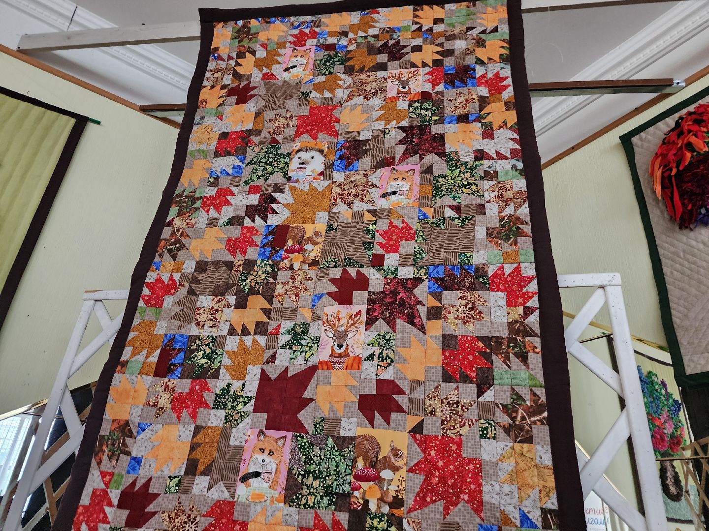 фрязино, рукоделие, открытие выставки, лоскутное шитье, активное долголетие,