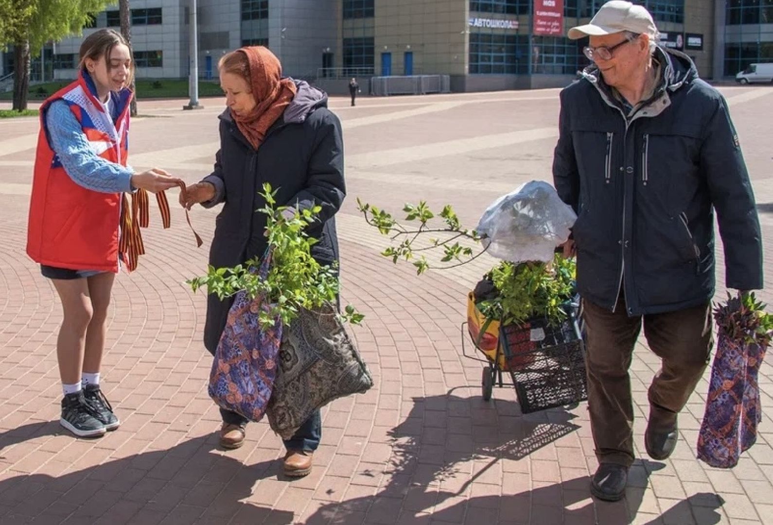 Балашиха, Подмосковье, акции, Георгиевская лента, День Победы, Волонтёры Подмосковья