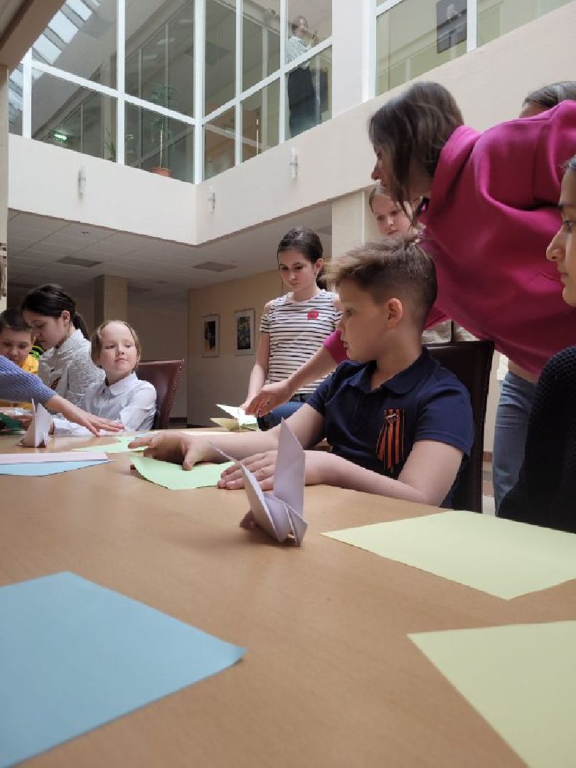 дети, день победы, дши, видное, оригами